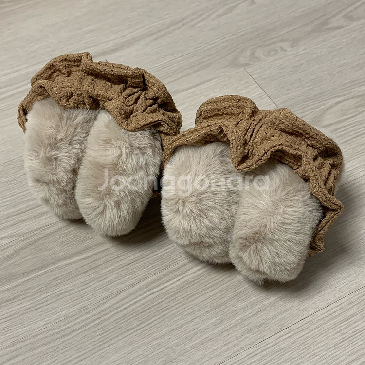 리얼 토끼털 귀마개(일괄판매)--4