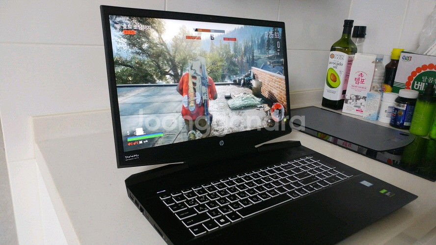 HP 파빌리온 17.3인치 게이밍/램32,1660Ti--1