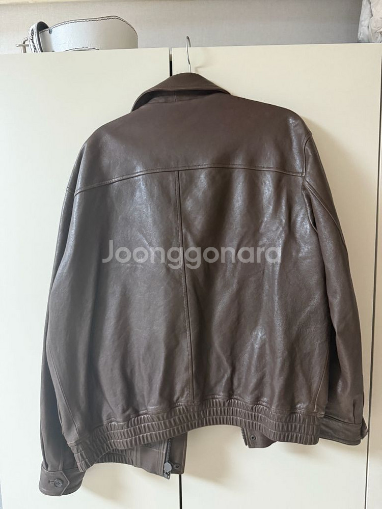 sew a2 가죽자켓 다크브라운--1