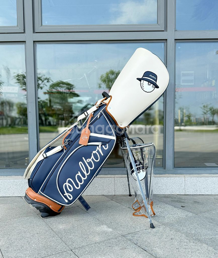 말본 클래식 스탠드백 캐디백 골프백 블루 새상품--0