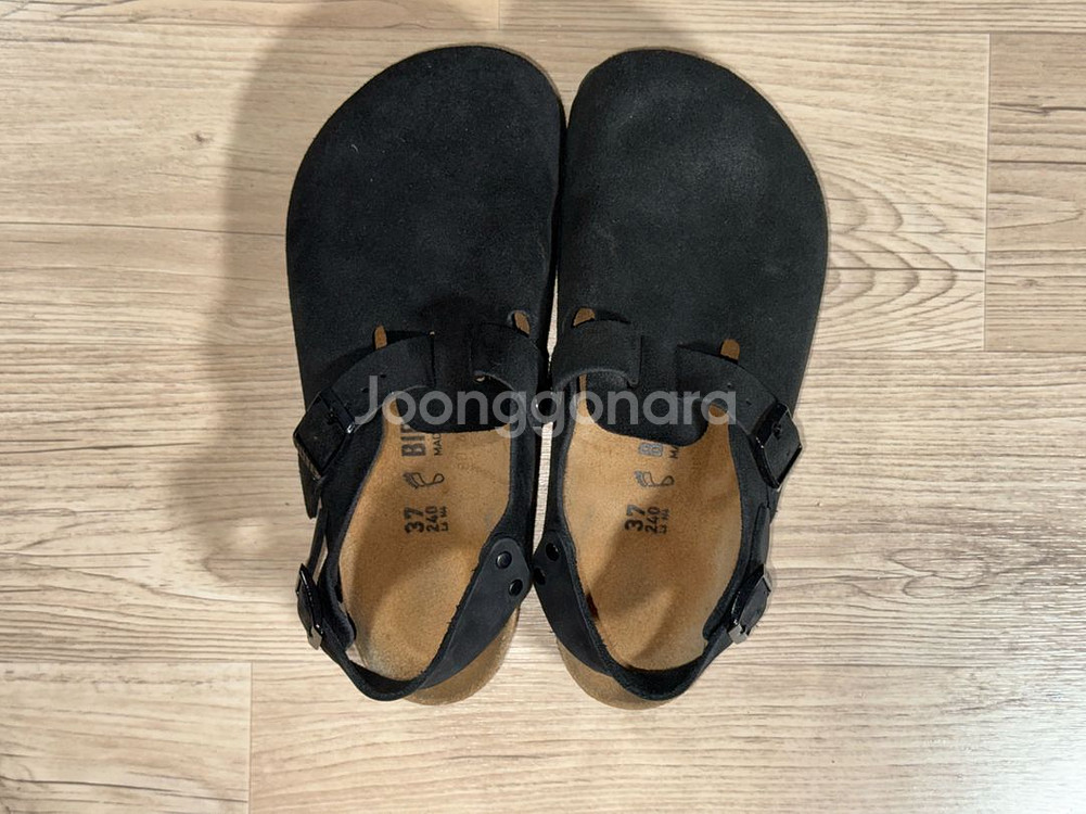 버켄스탁 토키오 II 스웨이드 블랙 240 (37사이즈--6