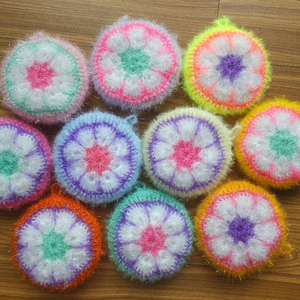 꽃호빵수세미 10개