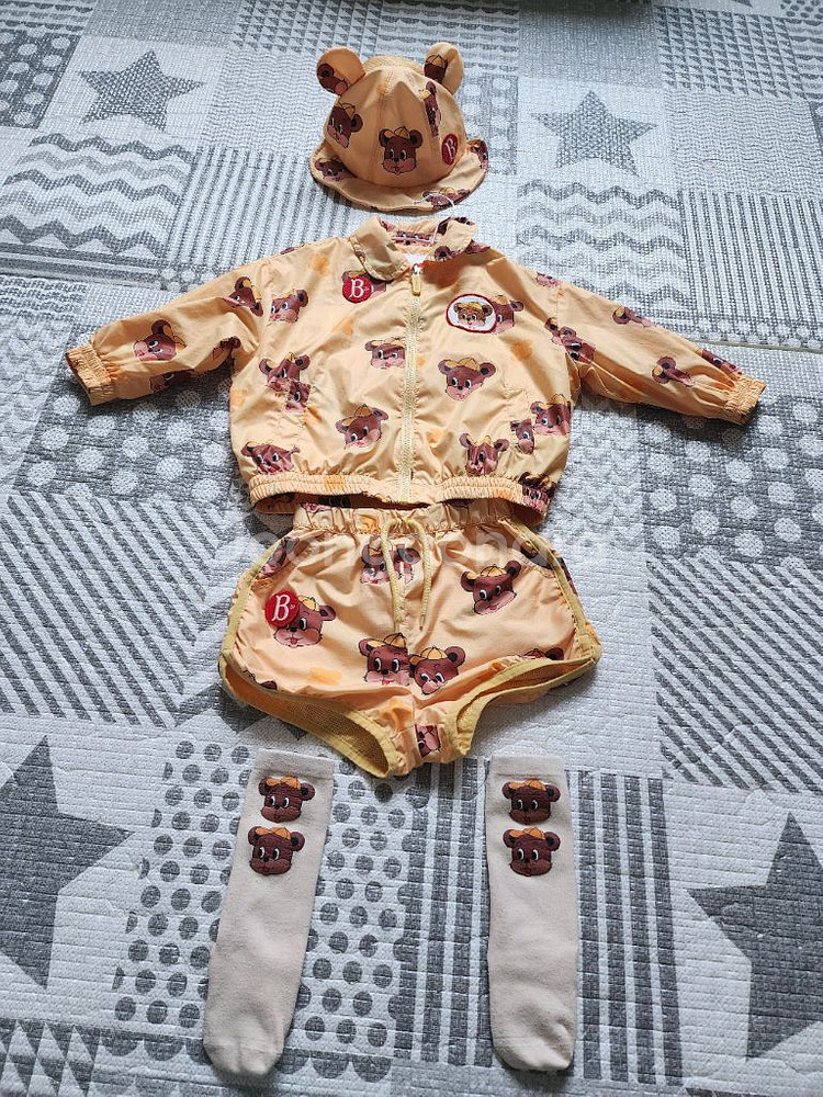 베베드피노 테오 바람막이 바지 모자 세트 베이비100--0