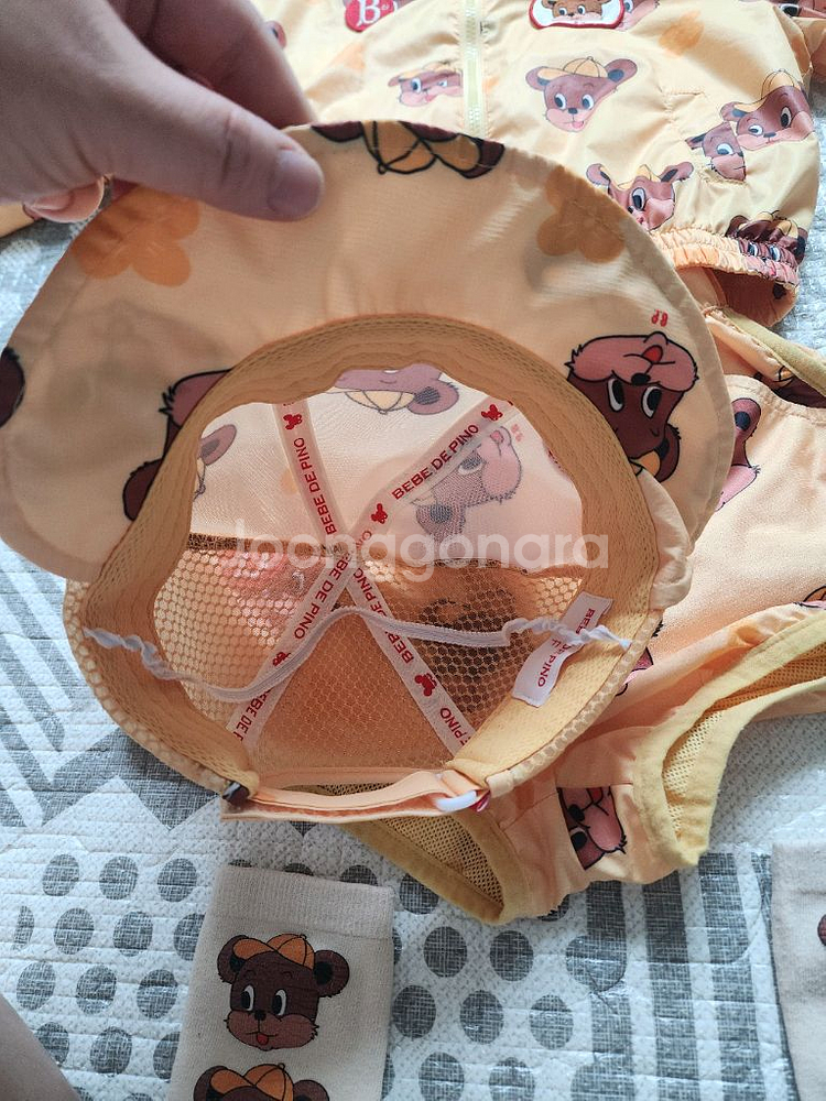 베베드피노 테오 바람막이 바지 모자 세트 베이비100--8