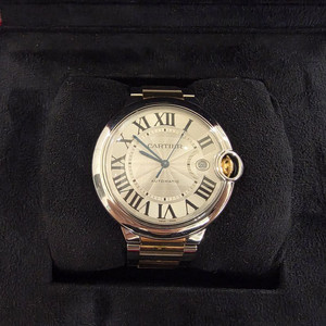까르띠에 발롱블루 콤비 가죽줄포함 42mm 16년