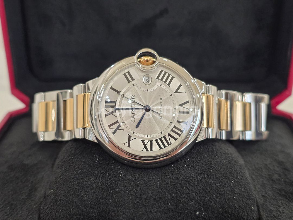 까르띠에 발롱블루 콤비 가죽줄포함 42mm 16년--2