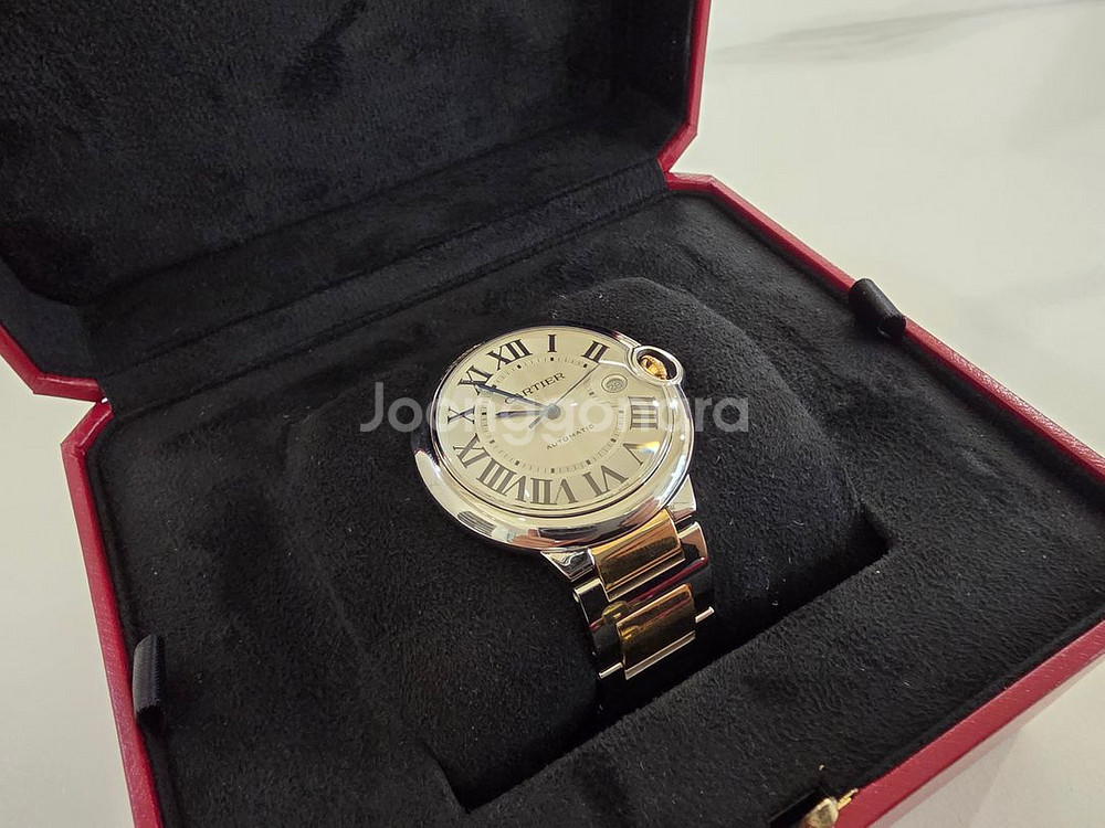 까르띠에 발롱블루 콤비 가죽줄포함 42mm 16년--4