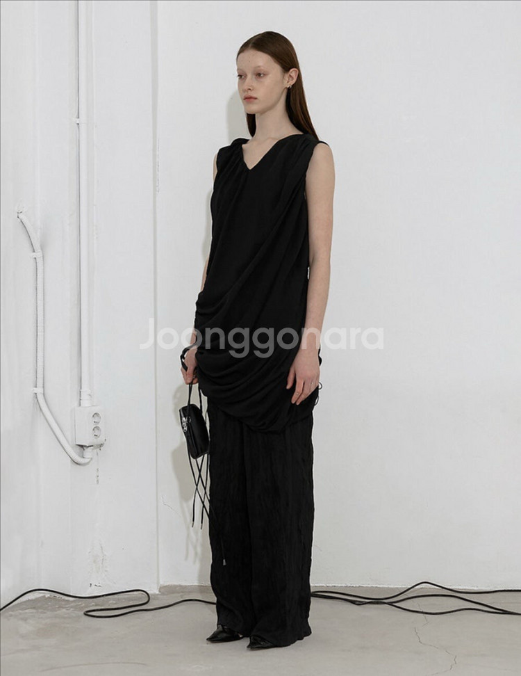 로우타이드 Low Tide 드레이프 쉬어 드레스--3