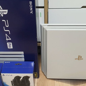 PS4 Pro 풀박, 듀얼쇼크, 스탠드, 충전기 판매