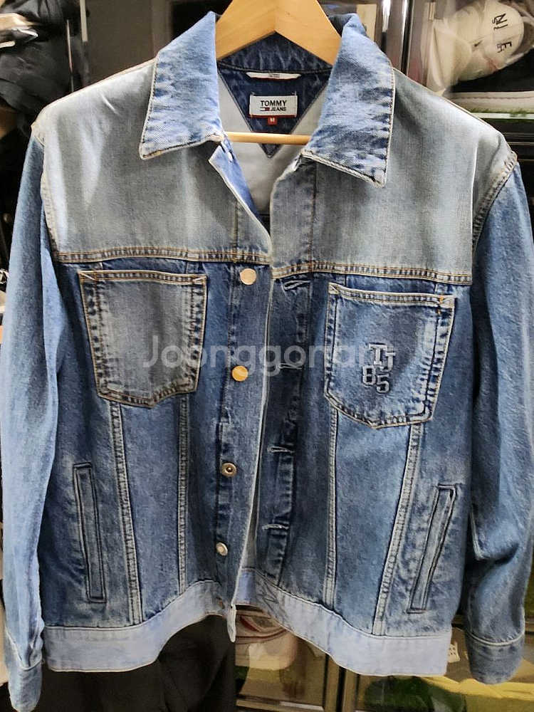 새상품 타미힐피거 패치워크 트러커 데님 타미진스 M--0