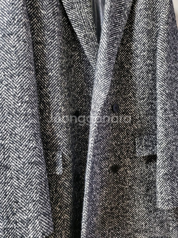 질스튜어트 뉴욕 헤링본 코트 M--9