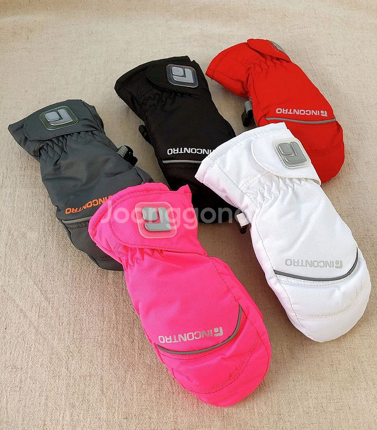 아기 패딩 스키 방한장갑--0