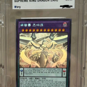 유희왕카드 패왕룡 즈아크 1st홀로 brg10