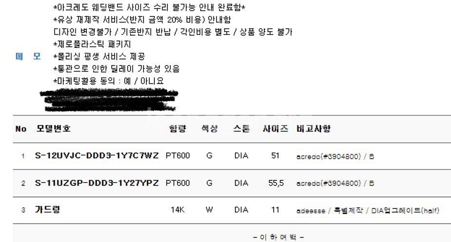 아크레도 플래티넘 반지+가드링--0