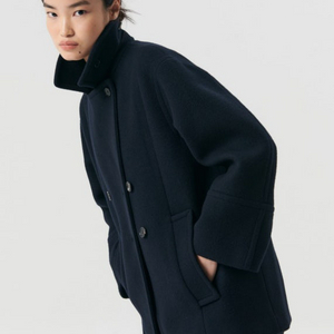 [36(S)] 이아 EAAH 오웬 코트 네이비