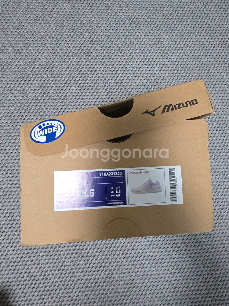 미즈노 배드민턴 운동화 255mm WIDE 새상품--1