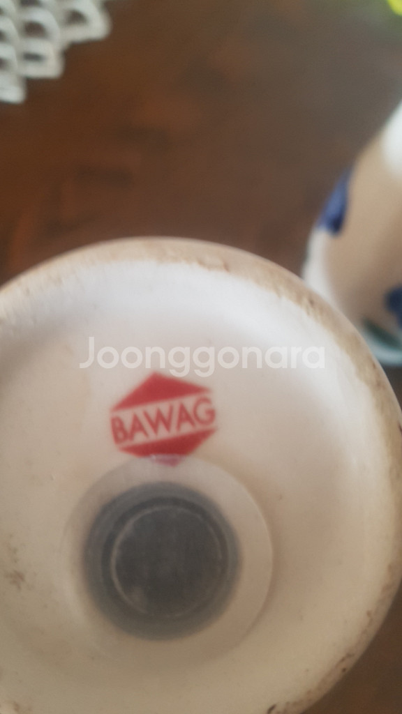 앤틱 BAWAG 소금 후추통 세트--3