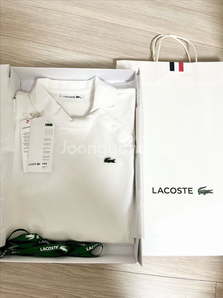 [34] 라코스테 가오리 사선 카라 폴로 반팔--5
