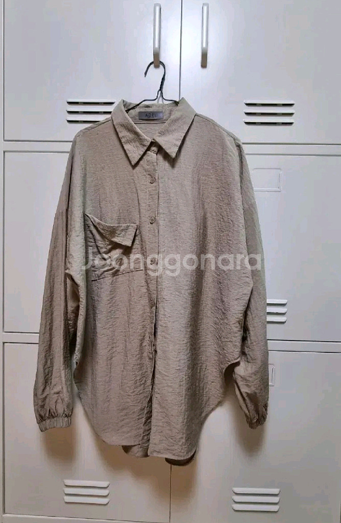 줄로그 투웨이 셔츠 - 베이지, 프리--3