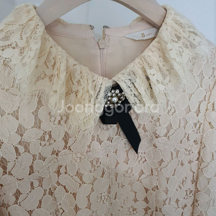 지고트 레이스 플리츠원피스--1