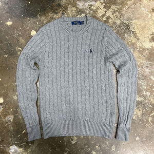 S) 폴로 랄프로렌 케이블 니트 스웨터 꽈배기 니트 이미지