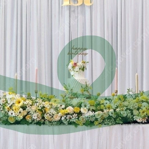 돌잔치 소품 실크조화 케잌 세트 일괄