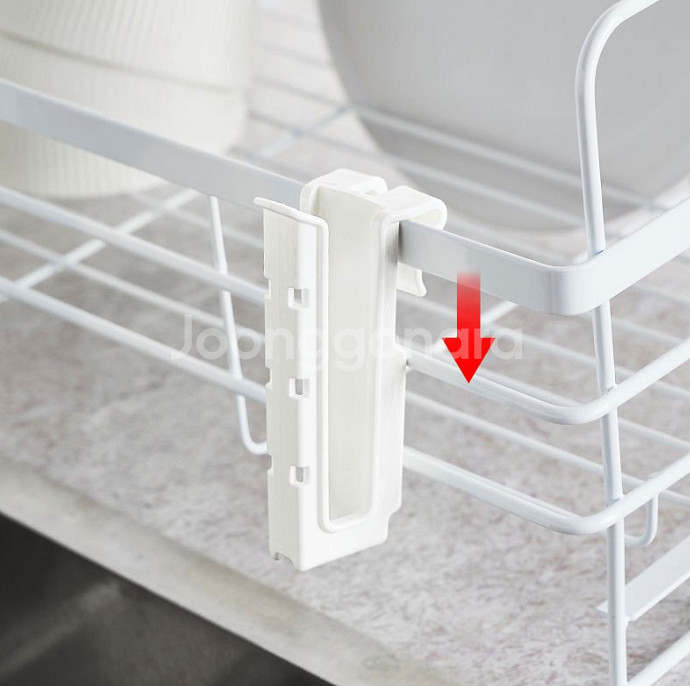 편리한 식기 건조대 컵걸이 홀더 2개 1세트 깔끔 정리--1