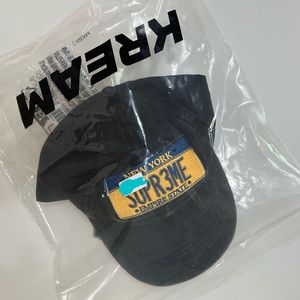 새상품) 슈프림 라이센스 플레이트 6 패널 블랙 볼캡