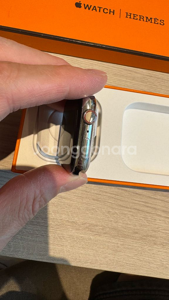 애플워치7 45mm 에르메스+정품 가죽밴드--4