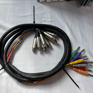 HosaTech 8채널 스네이크 케이블 XLR/TRS