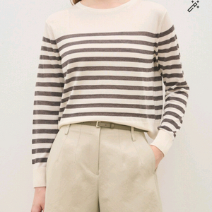 더캐시미어 스트라이프 니트