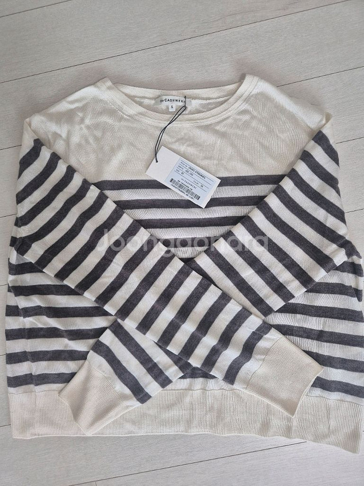 더캐시미어 스트라이프 니트--2