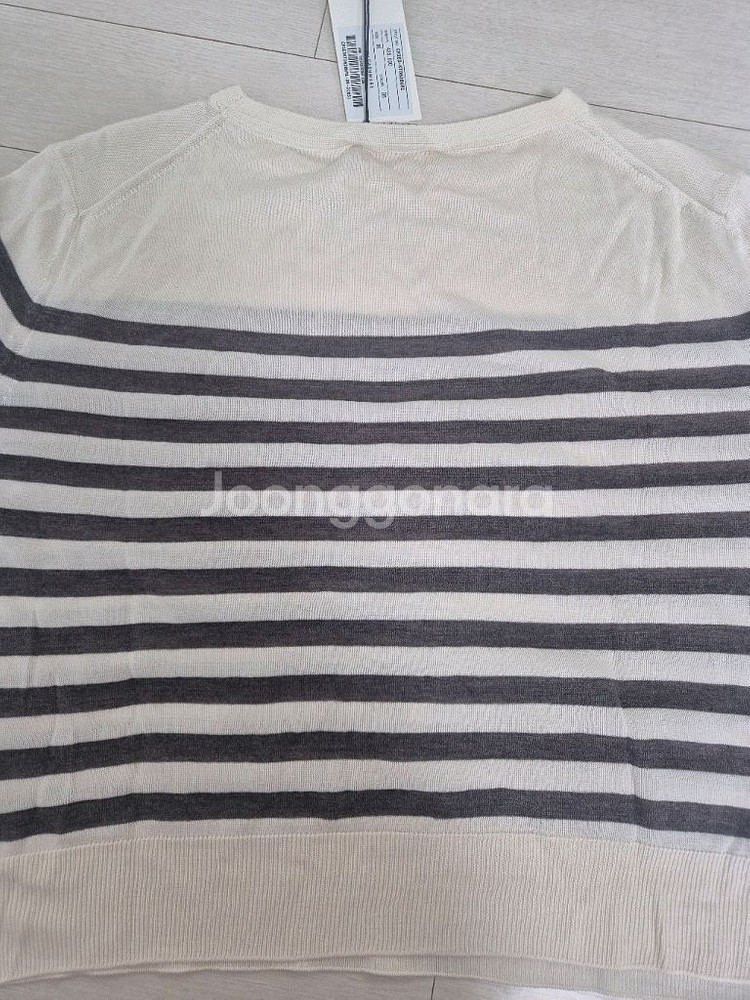 더캐시미어 스트라이프 니트--4