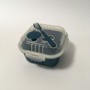 [중고] 다이소 정사각 샐러드 도시락/사각 밀폐 용기