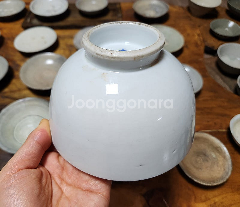 골동품 대음정제 구한말 왜사기 다완--2