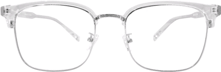 다비치 씨리스 BROW 03 C6 투명 하금테 안경--0