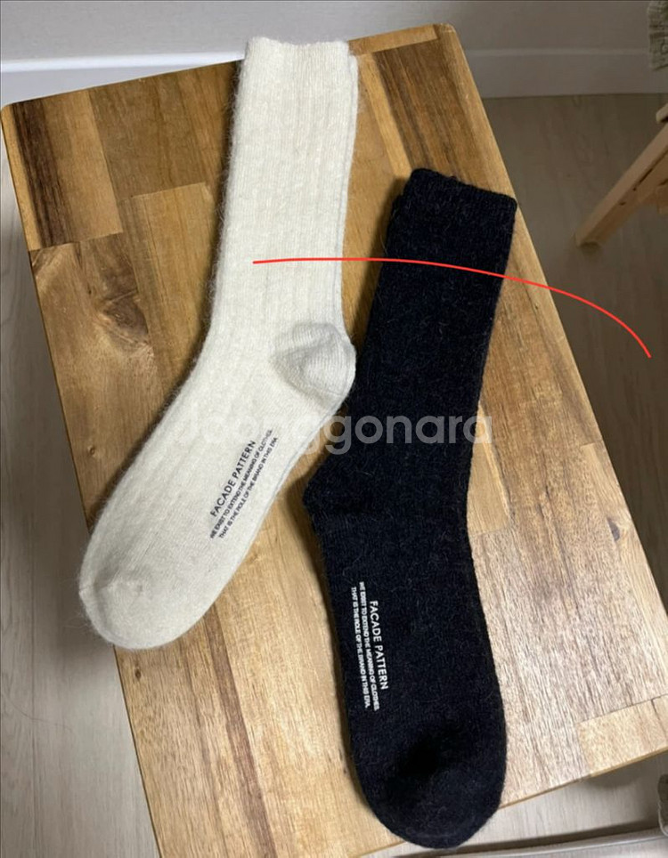 파사드패턴 니트양말2개 새것--1