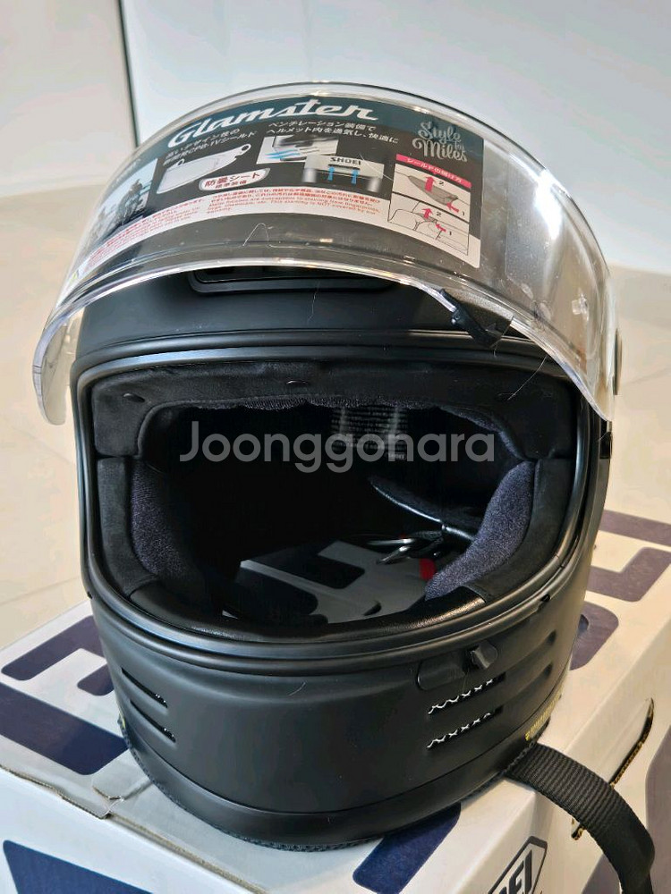 쇼에이 글램스터 무광블랙 XL 실착 1회--0