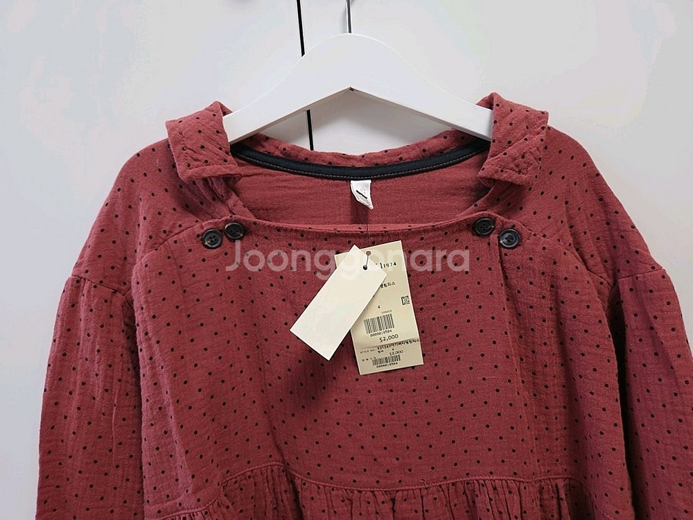 (새상품)여아 밤색 도트 원피스 130사이즈--2