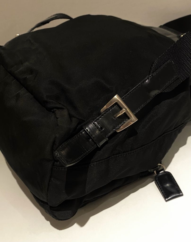 프라다 나일론 백팩--5