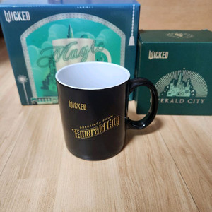 위키드 머그컵 블랙 에메랄드 시티 2만원