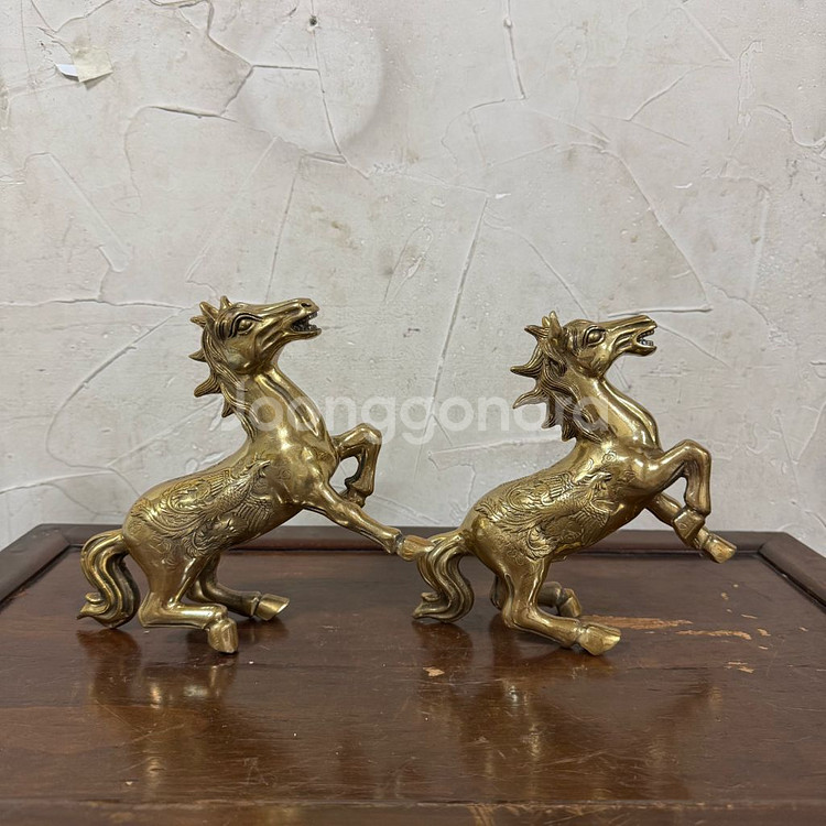 말 브론즈 동 말상 카페 술집 이자카야 인테리어 소품--5