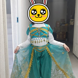 할로윈 쟈스민 공주 코스튬 의상 7,8세