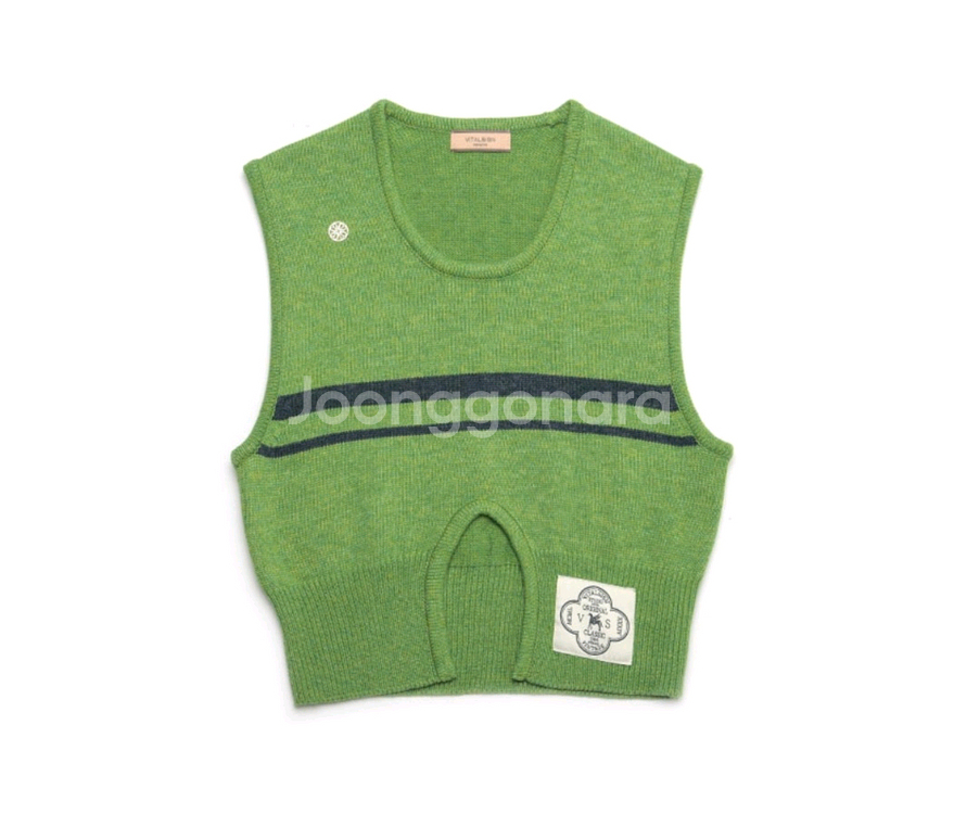 바이탈싸인 컷아웃 니트 베스트--8