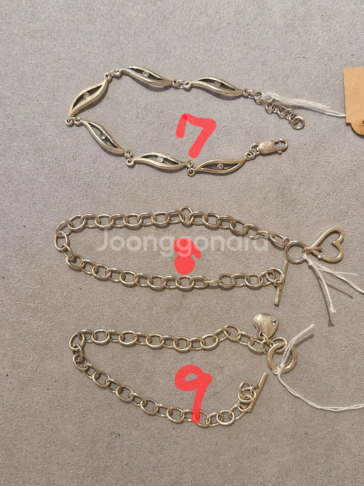 925실버 빈티지 은팔찌 #7,8,9--0