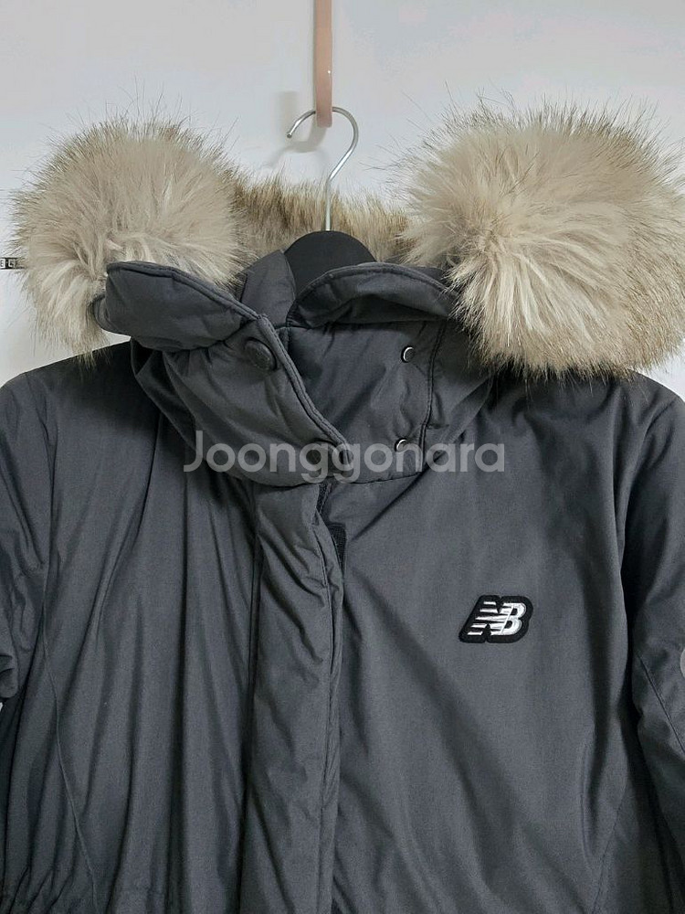 뉴발란스키즈 구스다운 롱패딩점퍼 130사이즈 다크그레이--2