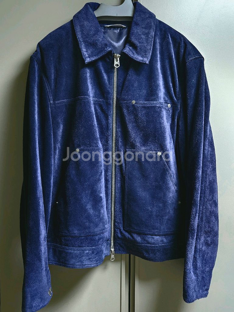 ZARA 자라 스플릿 스웨이드 레더 자켓 L--2
