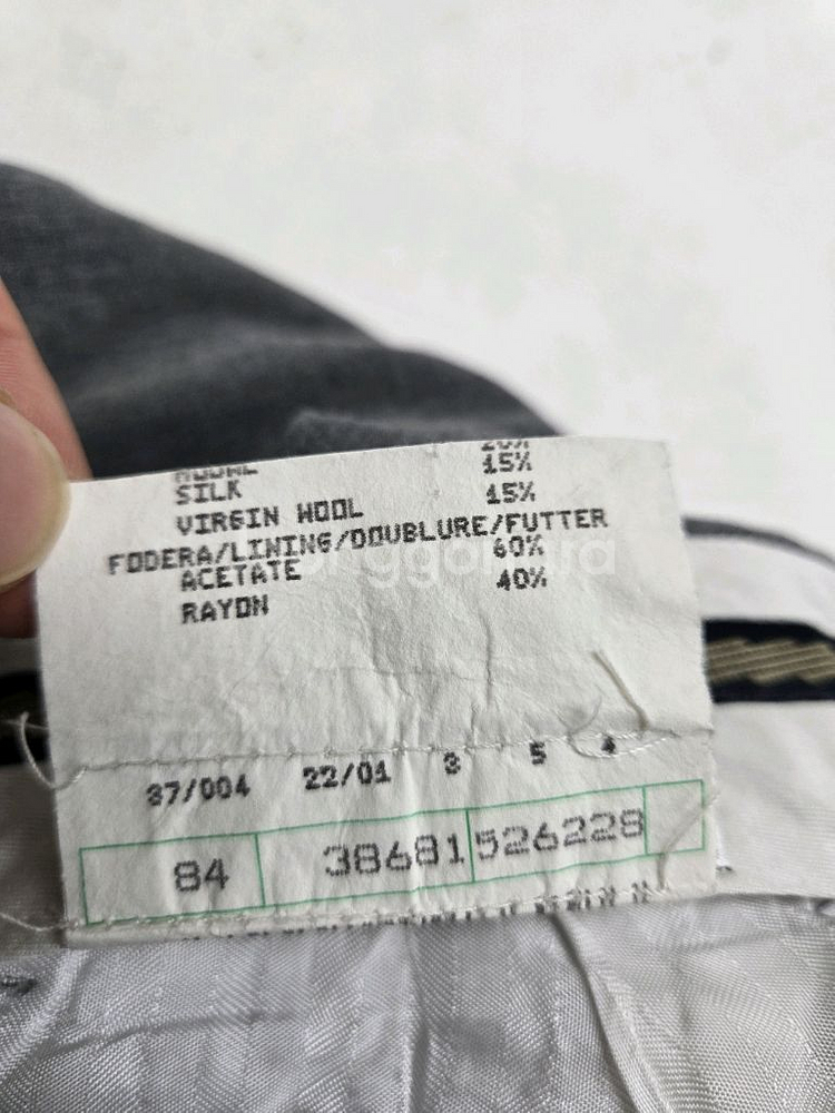 미쏘니 그레이 와이드 바지 슬랙스 정장 바지--3