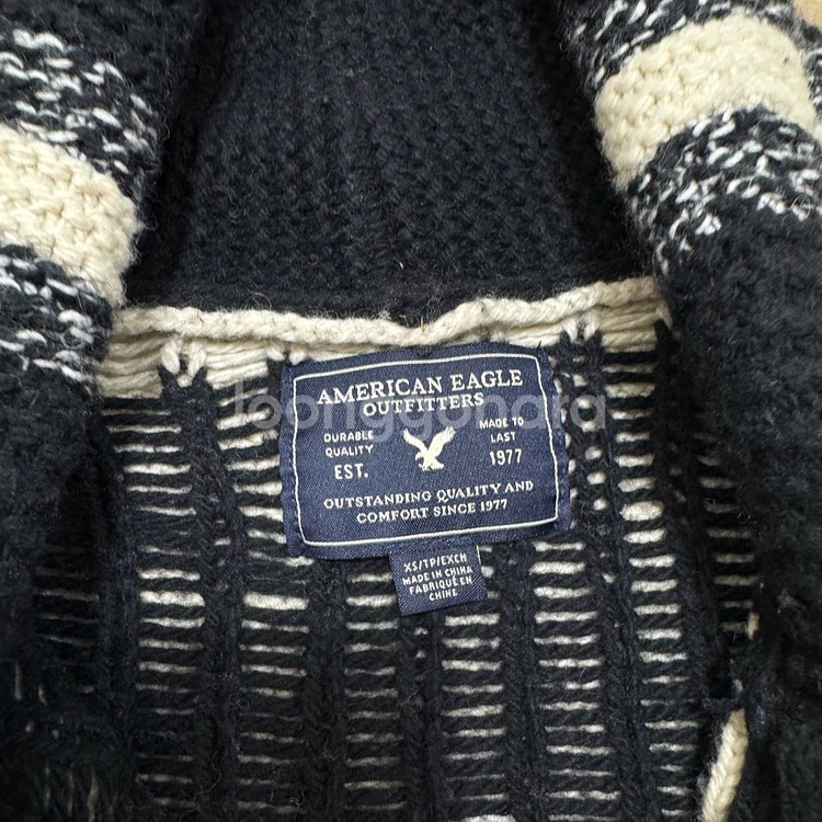 아메리칸 이글 아웃피터스 니트집업 XS/85--3