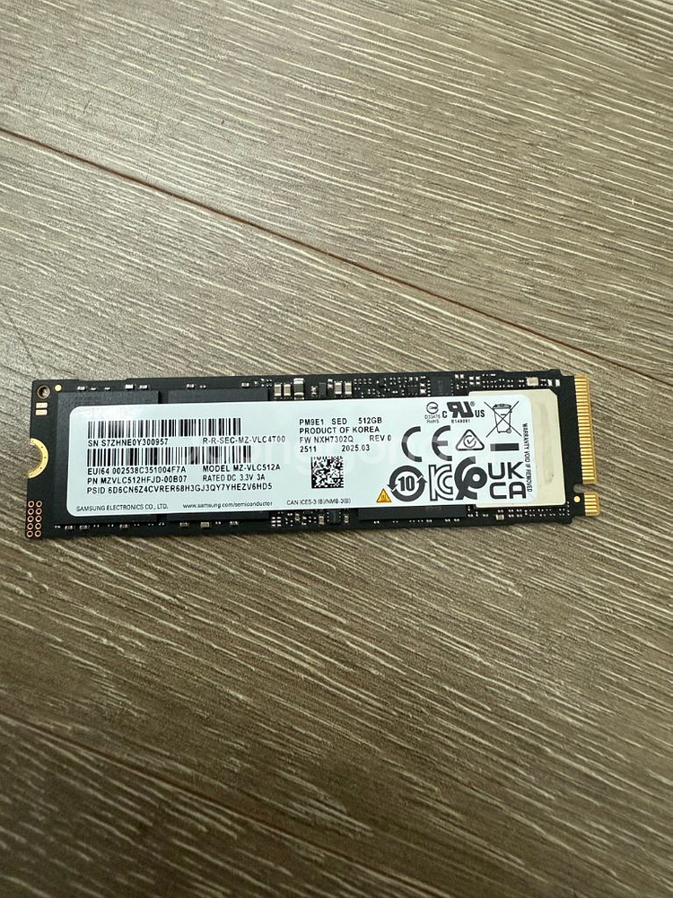 삼성 pm9e1 512g 5개--0